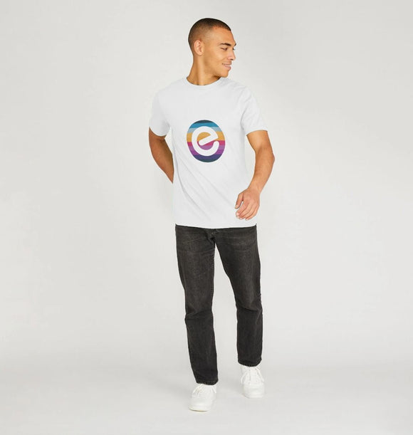 Men's e Logo 100% Organic Cotton T-Shirt - Echelon Fit UK