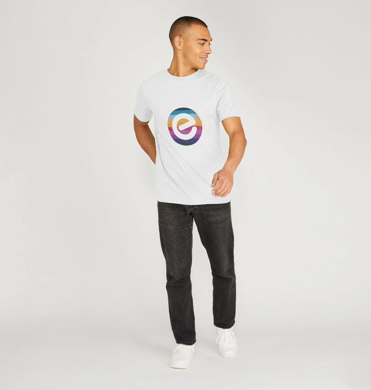 Men's e Logo 100% Organic Cotton T-Shirt - Echelon Fit UK