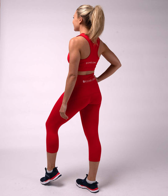 Move Capris - Red - Echelon Fit UK