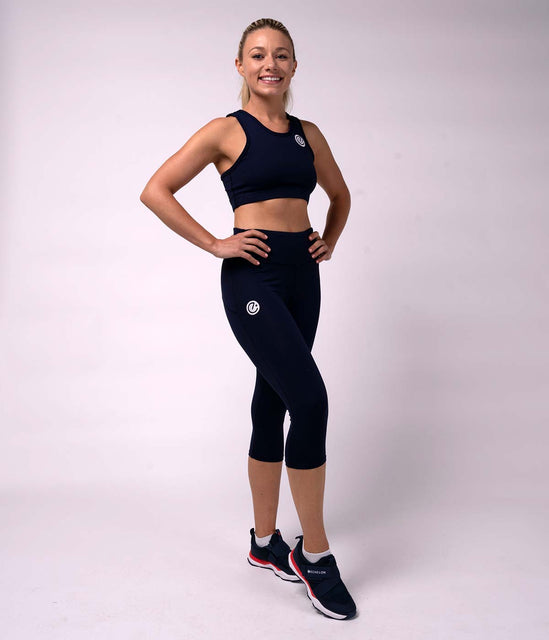 Move Crop - Navy - Echelon Fit UK