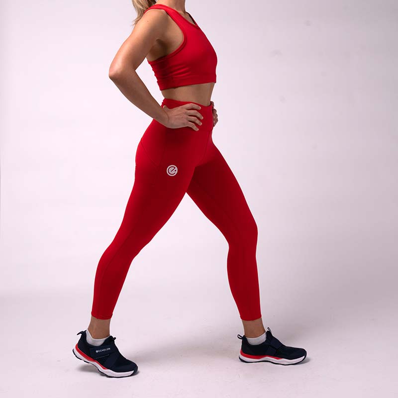 Move Leggings - Red - Echelon Fit UK