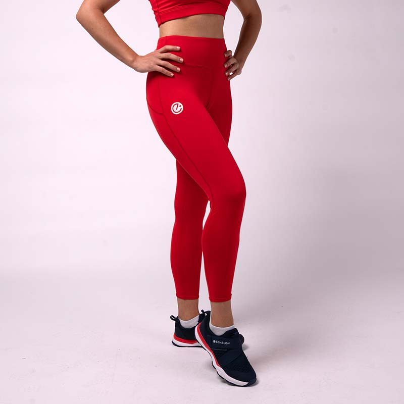 Move Leggings - Red - Echelon Fit UK