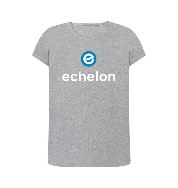 Women's 100% Organic Cotton Crew Neck T-Shirt - Echelon Fit UK