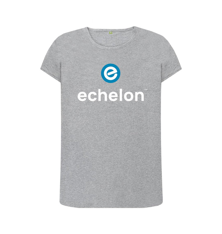 Women's 100% Organic Cotton Crew Neck T-Shirt - Echelon Fit UK