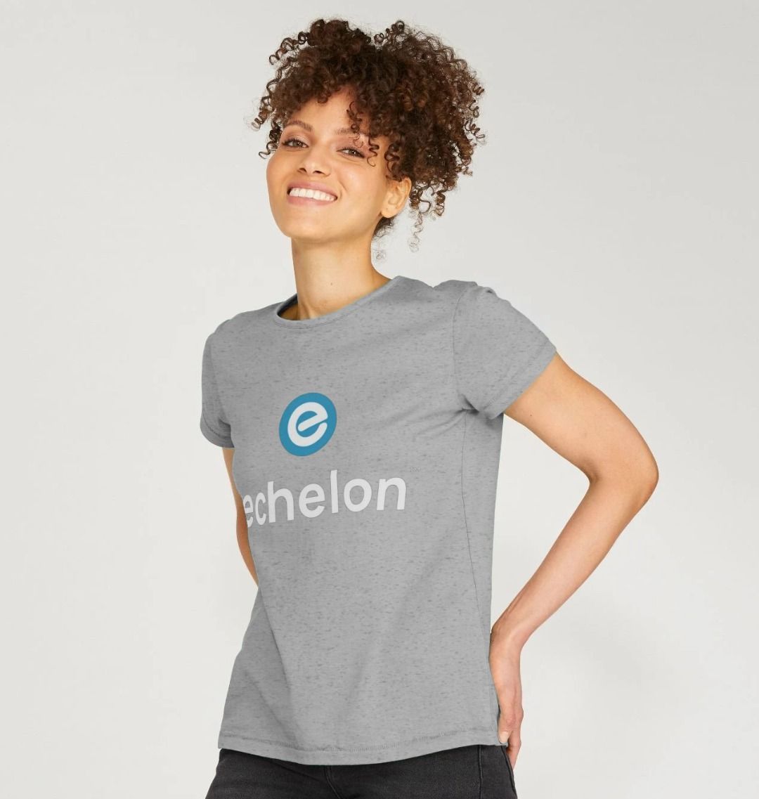 Women's 100% Organic Cotton Crew Neck T-Shirt - Echelon Fit UK
