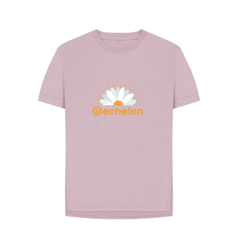 Women's 100% Organic Cotton Daisy Relaxed Fit Tee - Echelon Fit UK