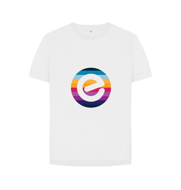 Women's 100% Organic Cotton Relaxed Fit e Tee - Echelon Fit UK