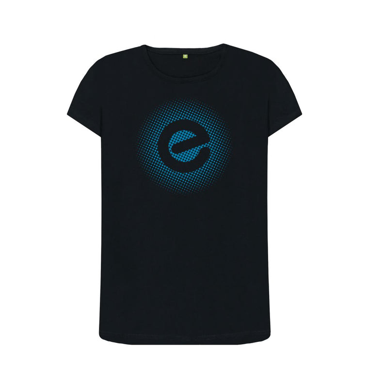 Women's Blue Logo 100% Organic Cotton T-Shirt - Echelon Fit UK